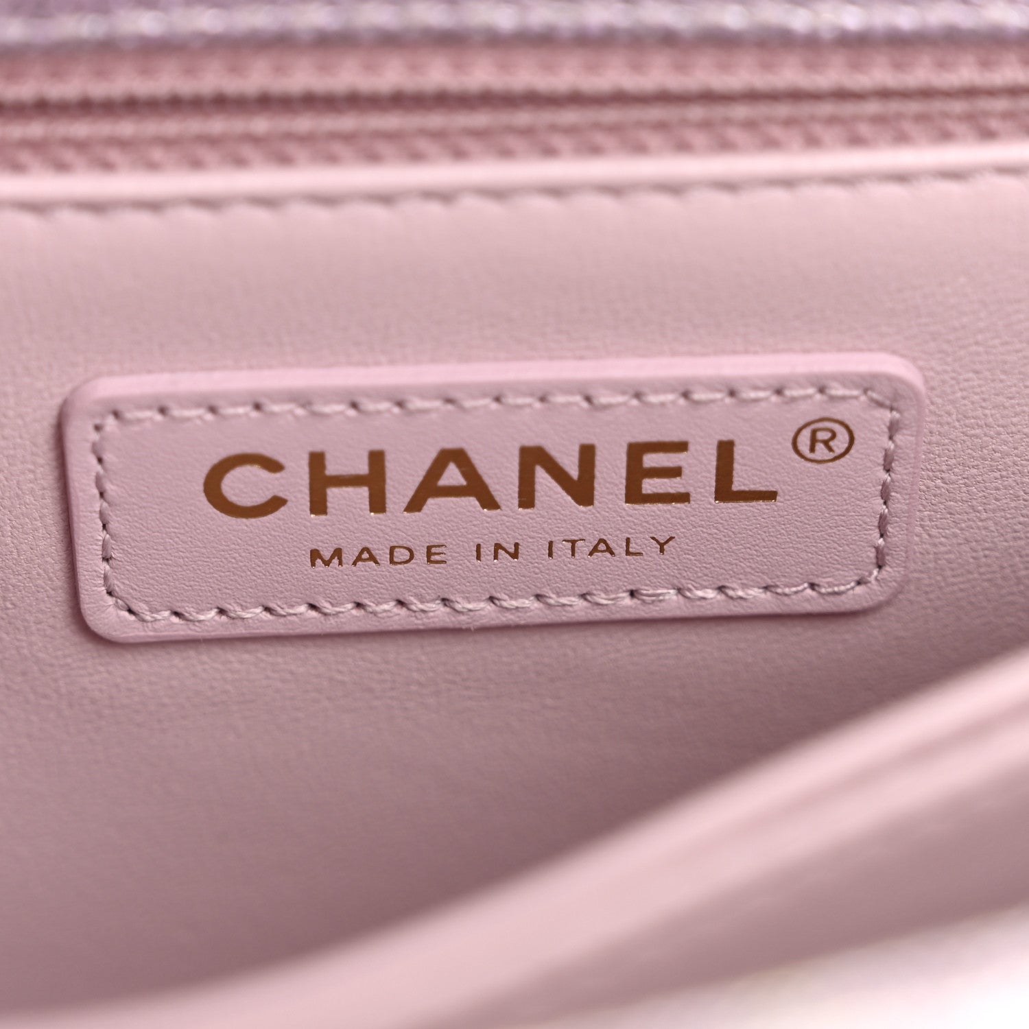 Chanel Metallic Caviar Quilted Mini Coco Handle Flap Light Pink 6 of 13