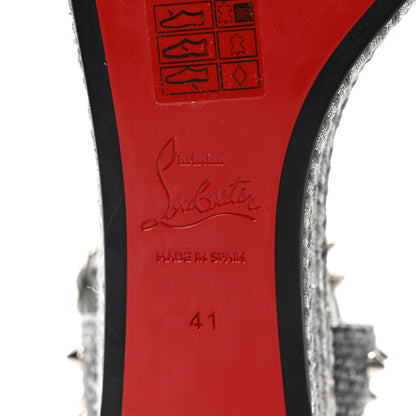 Christian Louboutin Vacchetta Laminato Madmonica 60 Platform Sandals 41 Silver 6 of 9