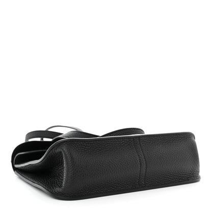 Hermes Taurillon Clemence Halzan 25 Black 5 of 11