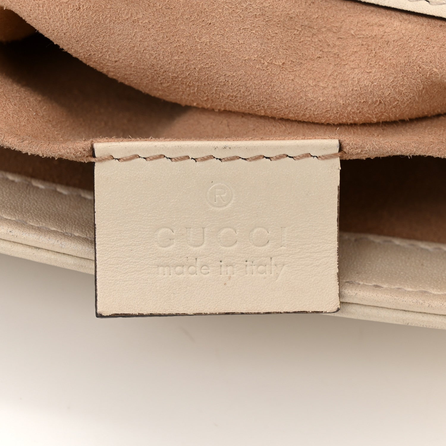 Gucci Calfskin Matelasse Mini GG Marmont Shoulder Bag White 6 of 10