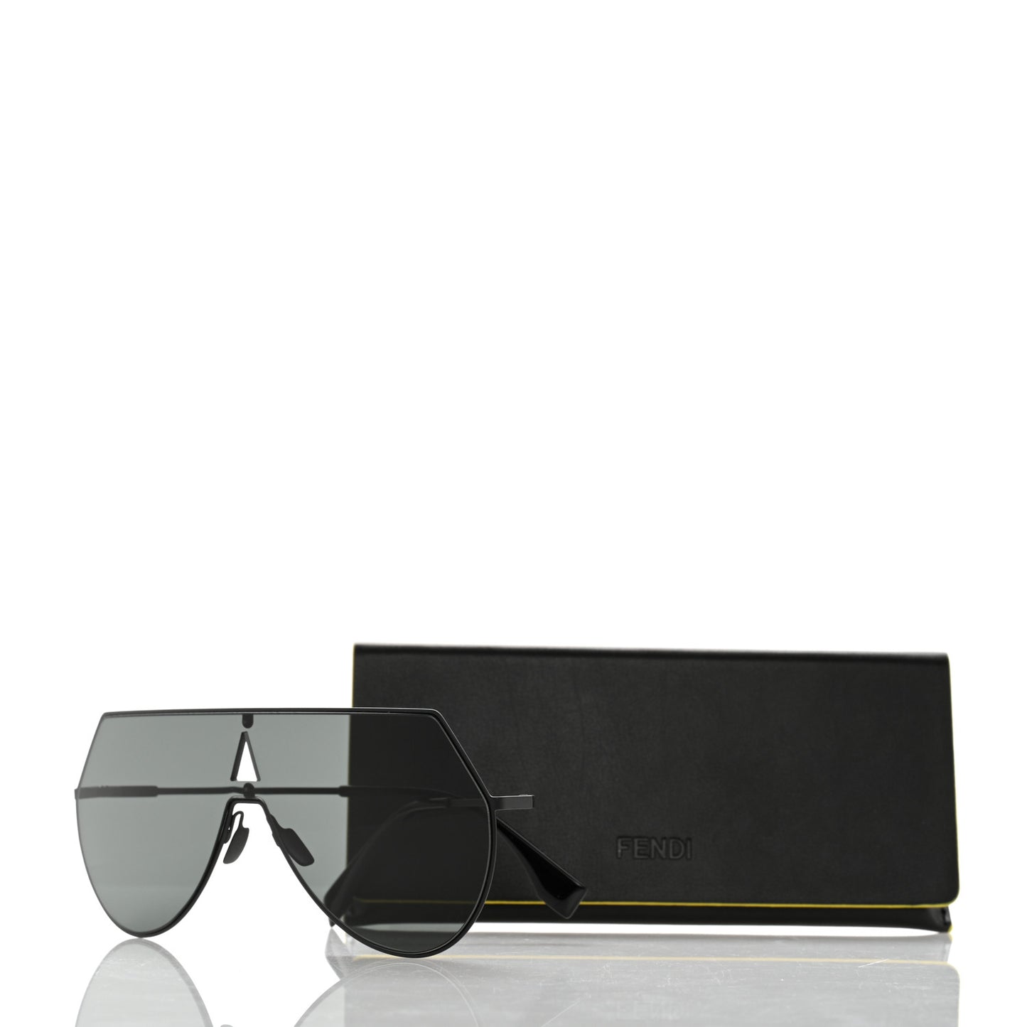Metal Mirrored Eyeline Sunglasses FF 0193/S Black