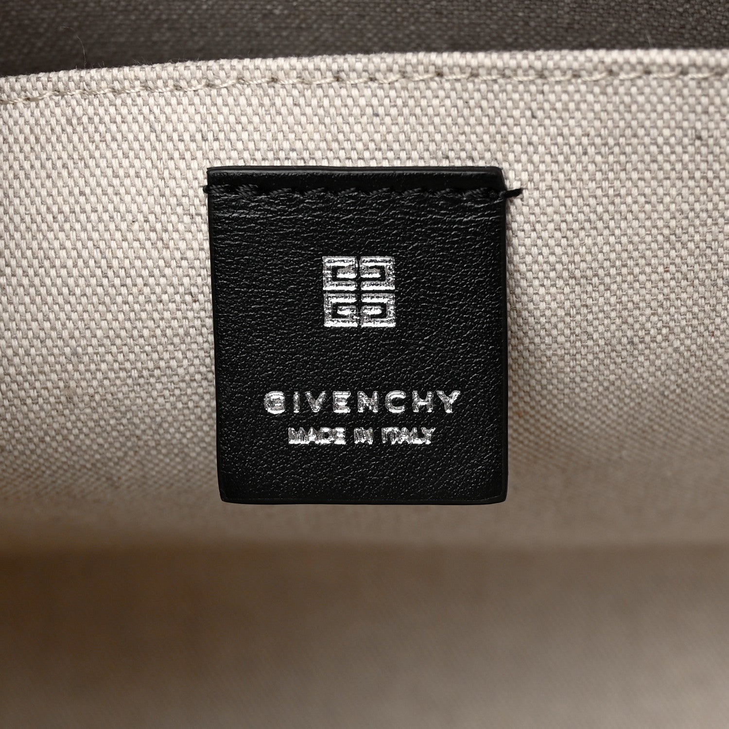 Givenchy Canvas Logo 4G Embossed Medium Tote Beige Black 6 of 11