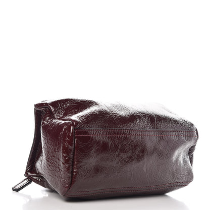 Givenchy Crinkled Patent Deerskin Mini Pandora Aubergine 4 of 9