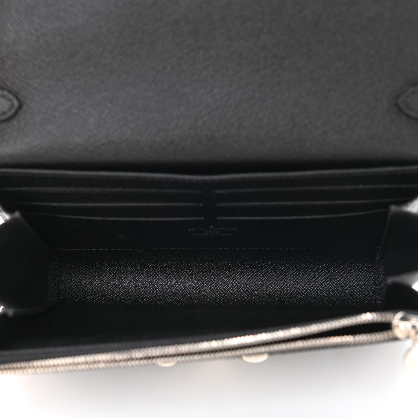 Epi Twist Chain Wallet Black
