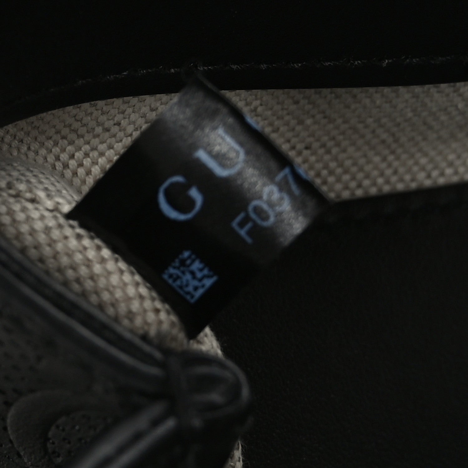 Gucci Calfskin GG Tennis Embossed Mini Tote Bag Black 7 of 9