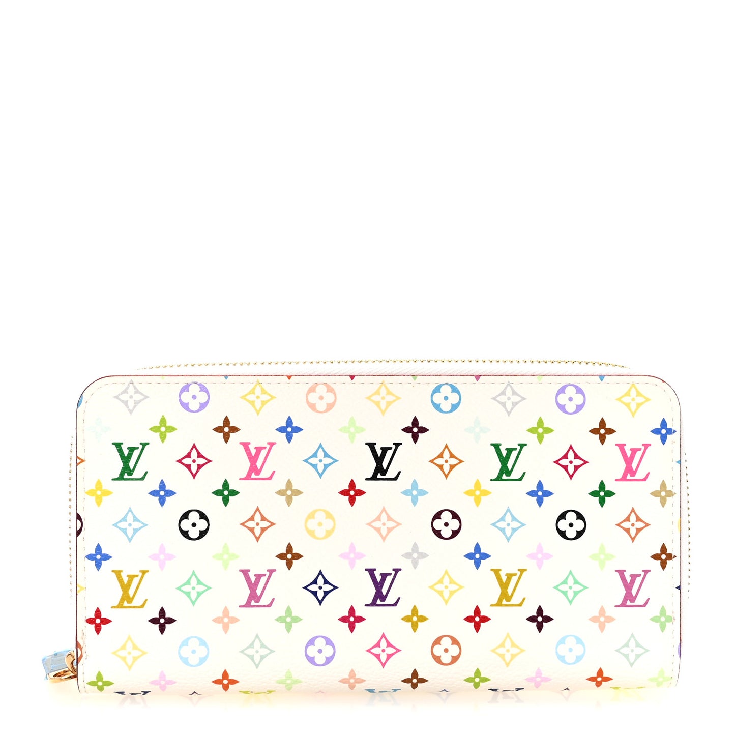 Monogram Multicolor Zippy Wallet White Litchi