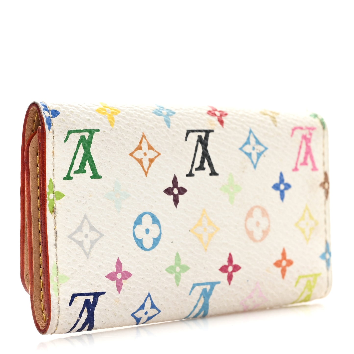Monogram Multicolor Multicles 4 Key Holder White