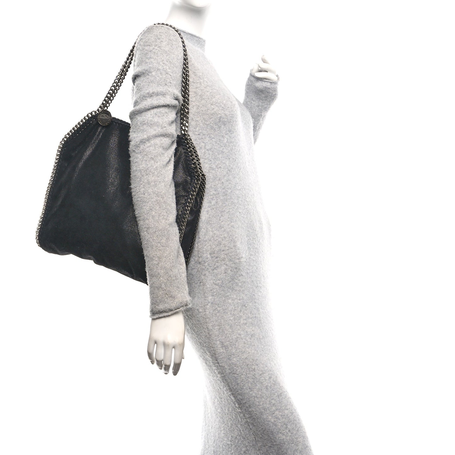 Shaggy Deer Small Falabella Tote Black