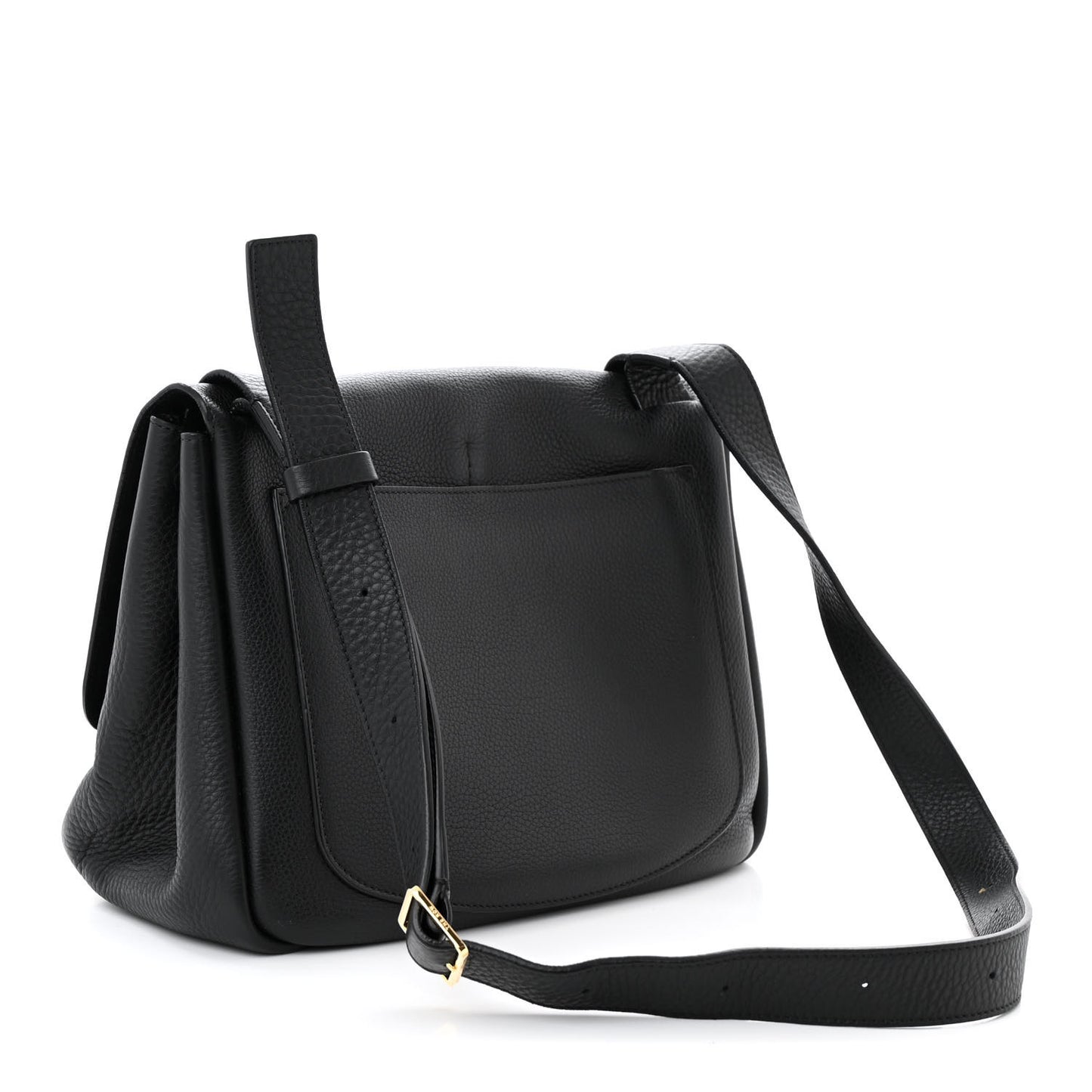 Calfskin Small Mail Bag Black