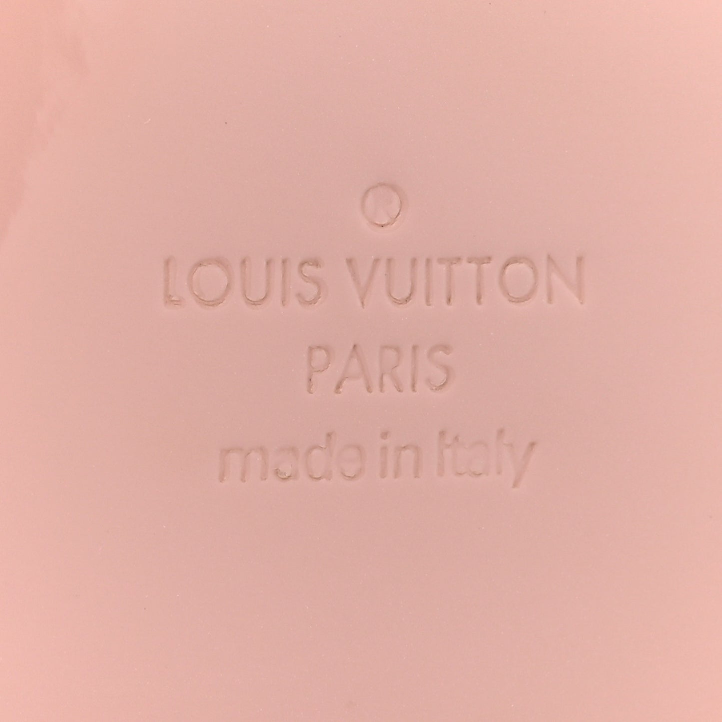 Patent Calfskin Monogram Cherrywood BB Rose Ballerine