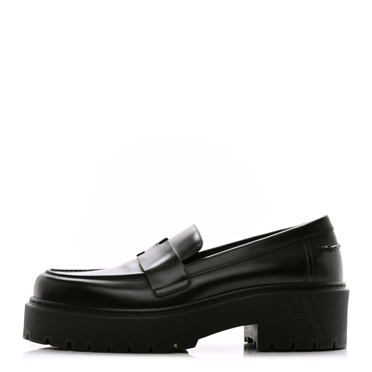 Calfskin Ivy Loafer 39.5 Black