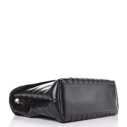 Saint Laurent Calfskin Y Quilted Monogram Medium Loulou Chain Satchel Black 5 of 12