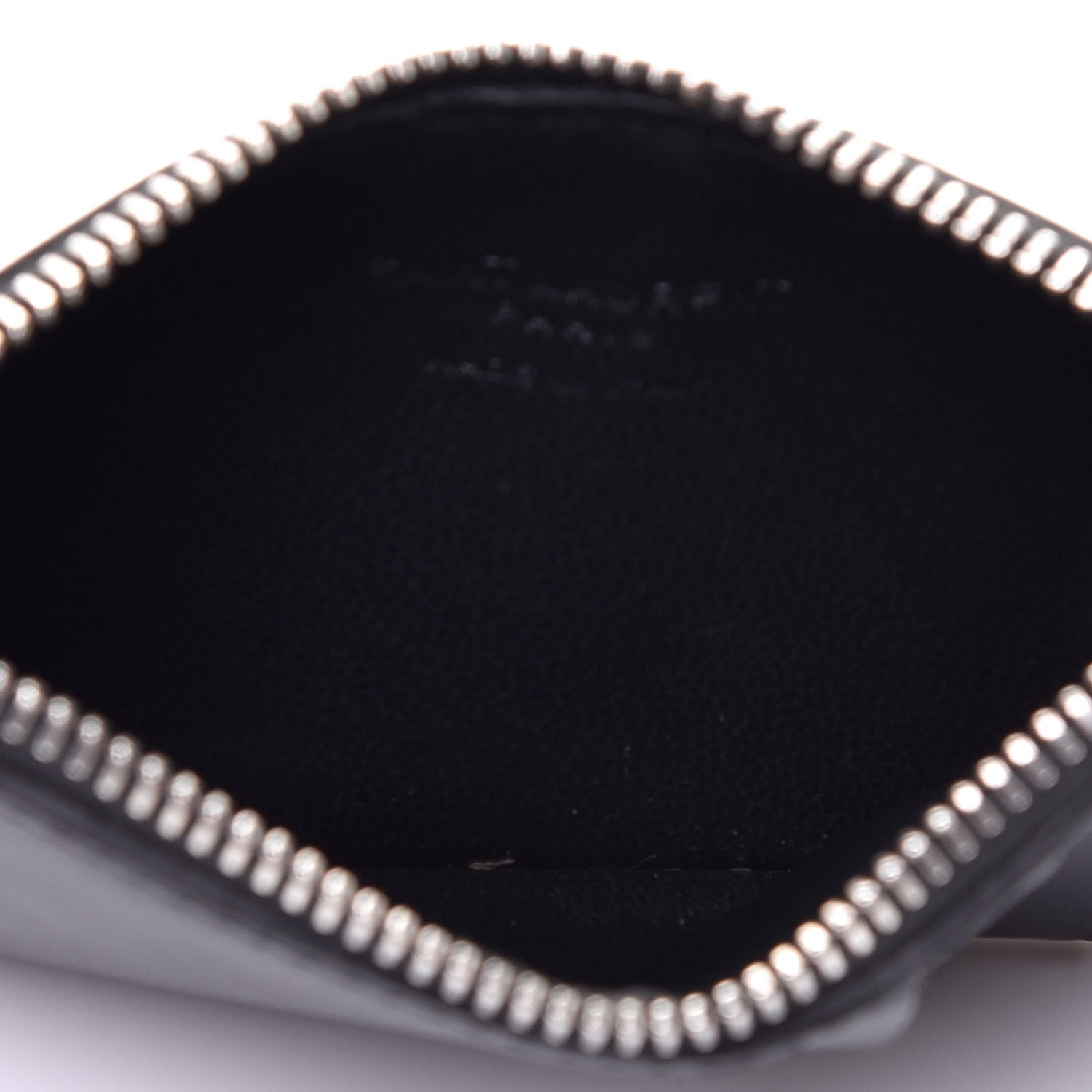 Saint Laurent Grained Calfskin 5 Fragments Zip Pouch Card Holder Black 5 of 9