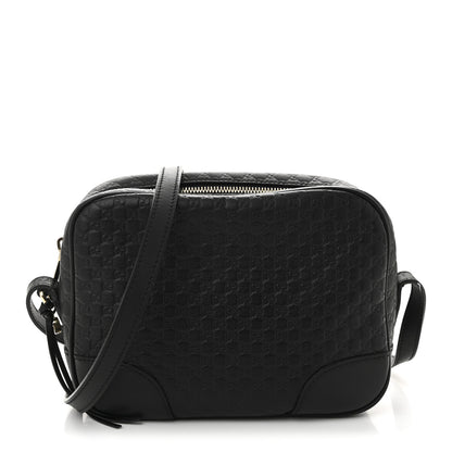 Gucci Microguccissima Mini Bree Messenger Bag Black 1 of 12