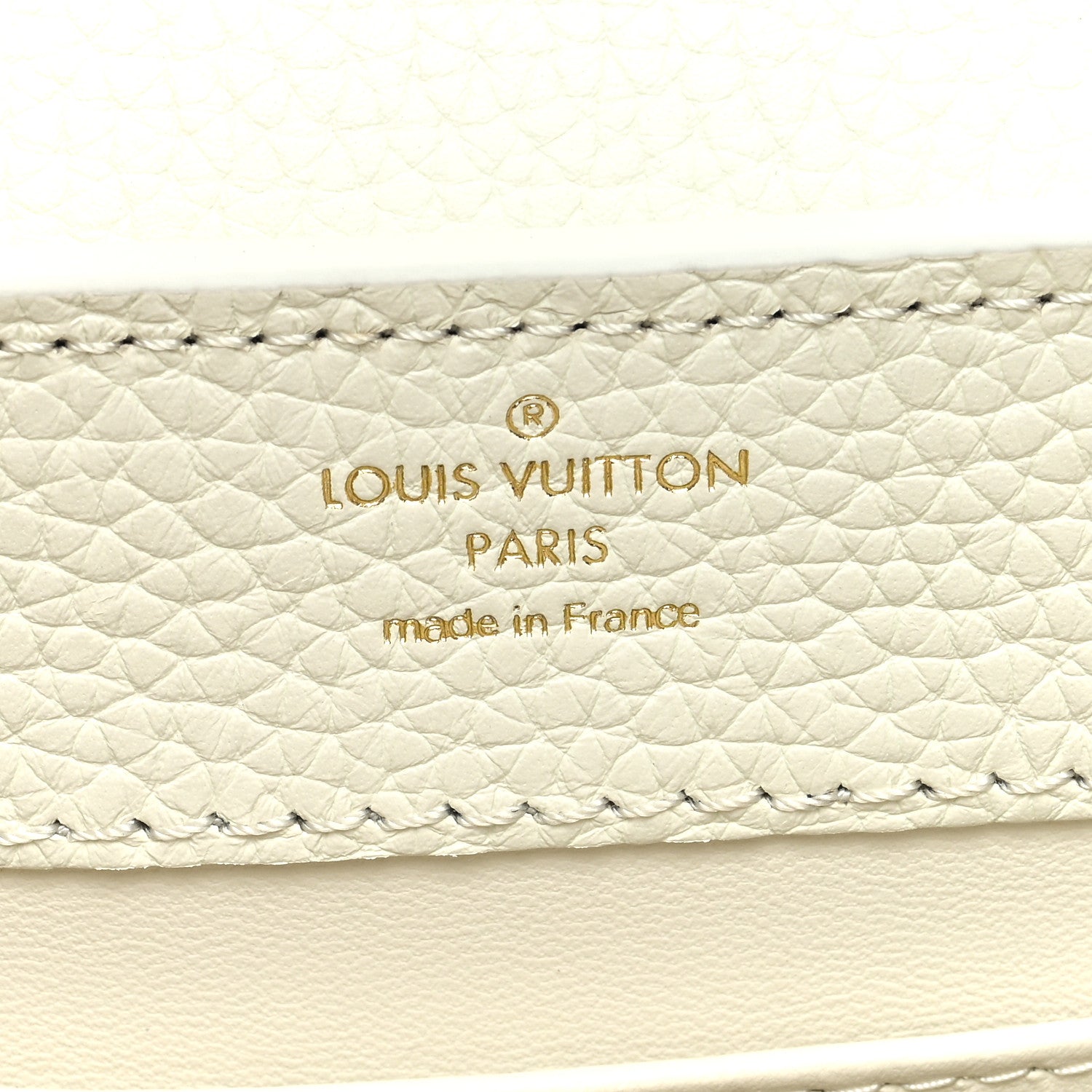 Louis Vuitton Taurillon Ayers Capucines Mini White Snow White 6 of 9