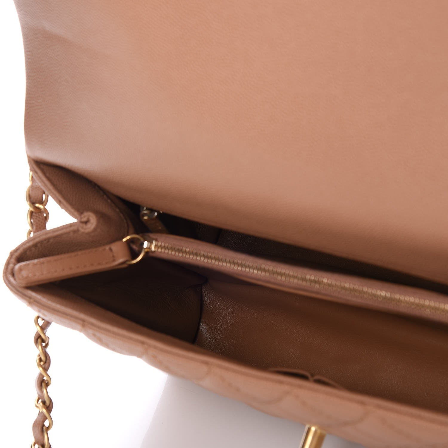 Chanel Caviar Lizard Quilted Small Coco Handle Flap Beige 5 of 9