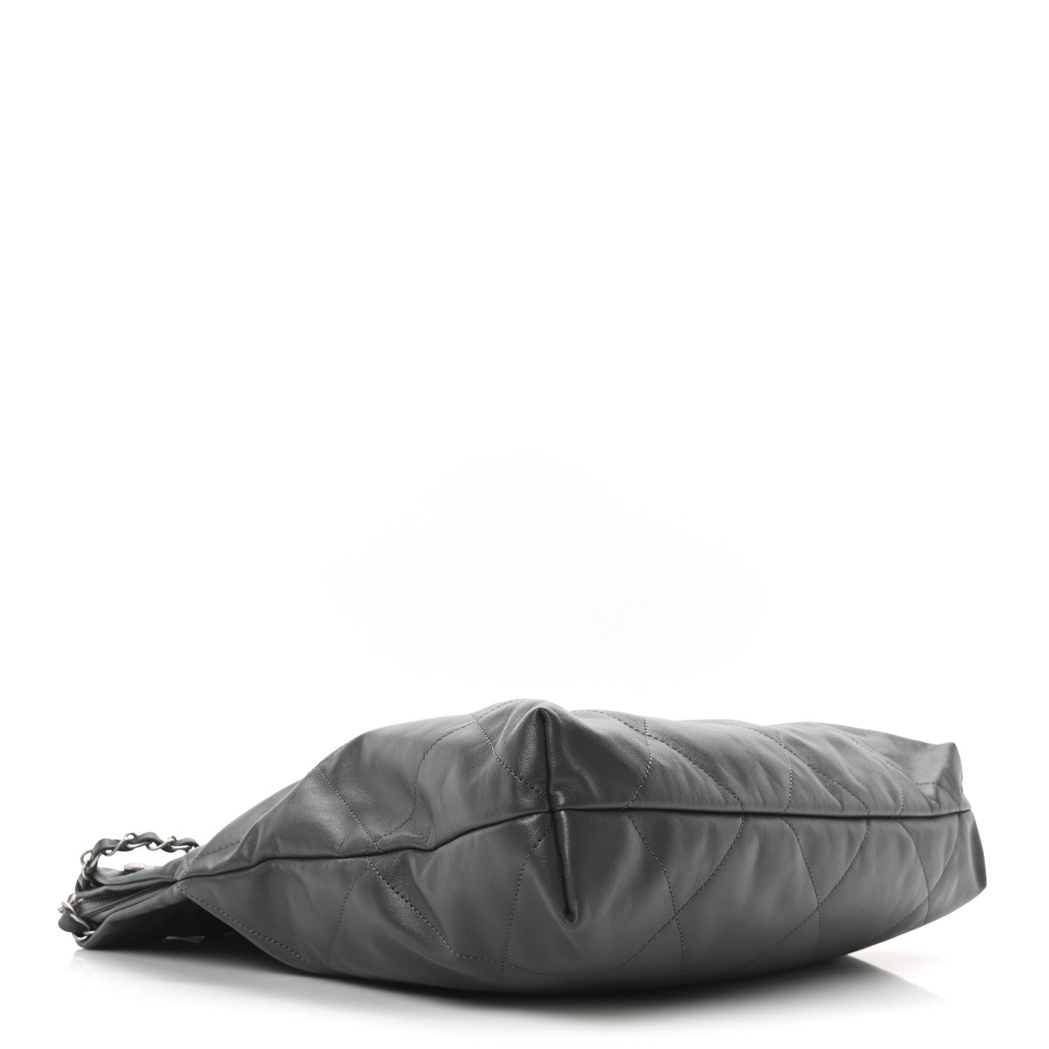 Chanel Shiny Calfskin Quilted Chanel 22 Dark Grey 4 of 10