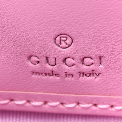 Gucci GG Supreme Monogram Strawberry Zip Around Wallet Light Pink 6 of 7