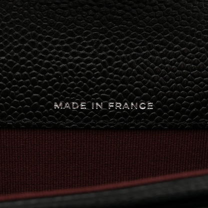 Chanel Caviar Quilted Flap Card Holder Wallet Black 7 of 9