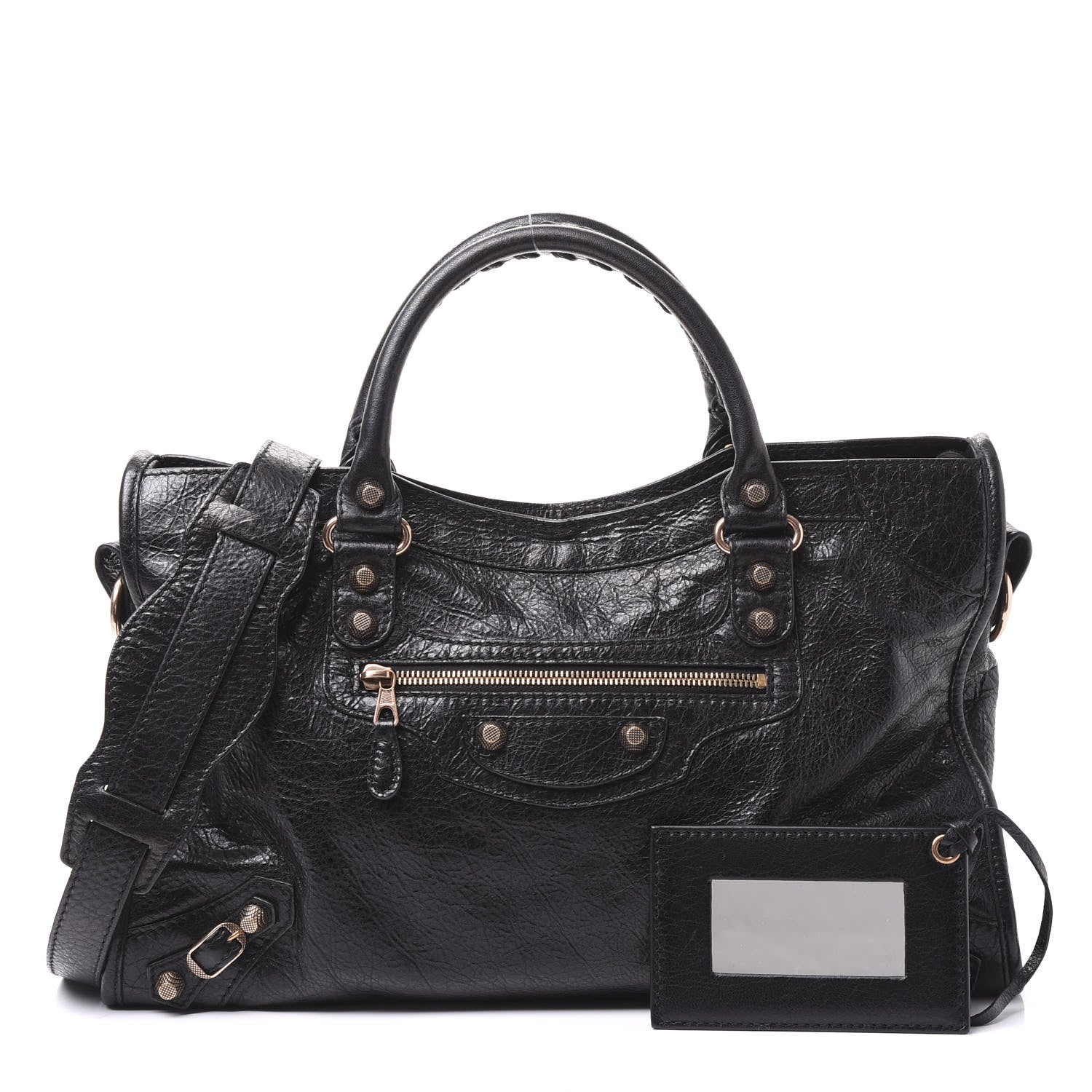 Balenciaga Agneau Giant 12 Rose Gold Hardware City Black 1 of 8