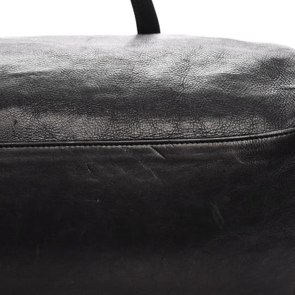 Prada Glace Calf Zippers Dome Satchel Black 12 of 15