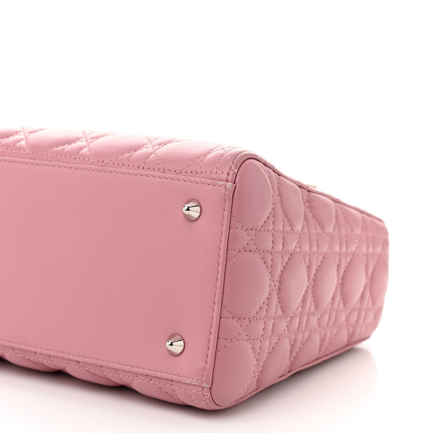 Lambskin Cannage Medium Lady Dior Pink