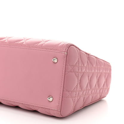 Christian Dior Lambskin Cannage Medium Lady Dior Pink 10 of 11
