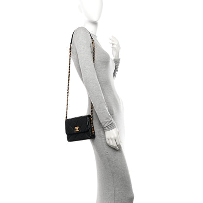 Chanel Lambskin Quilted Mini Side Note Flap Black 2 of 12