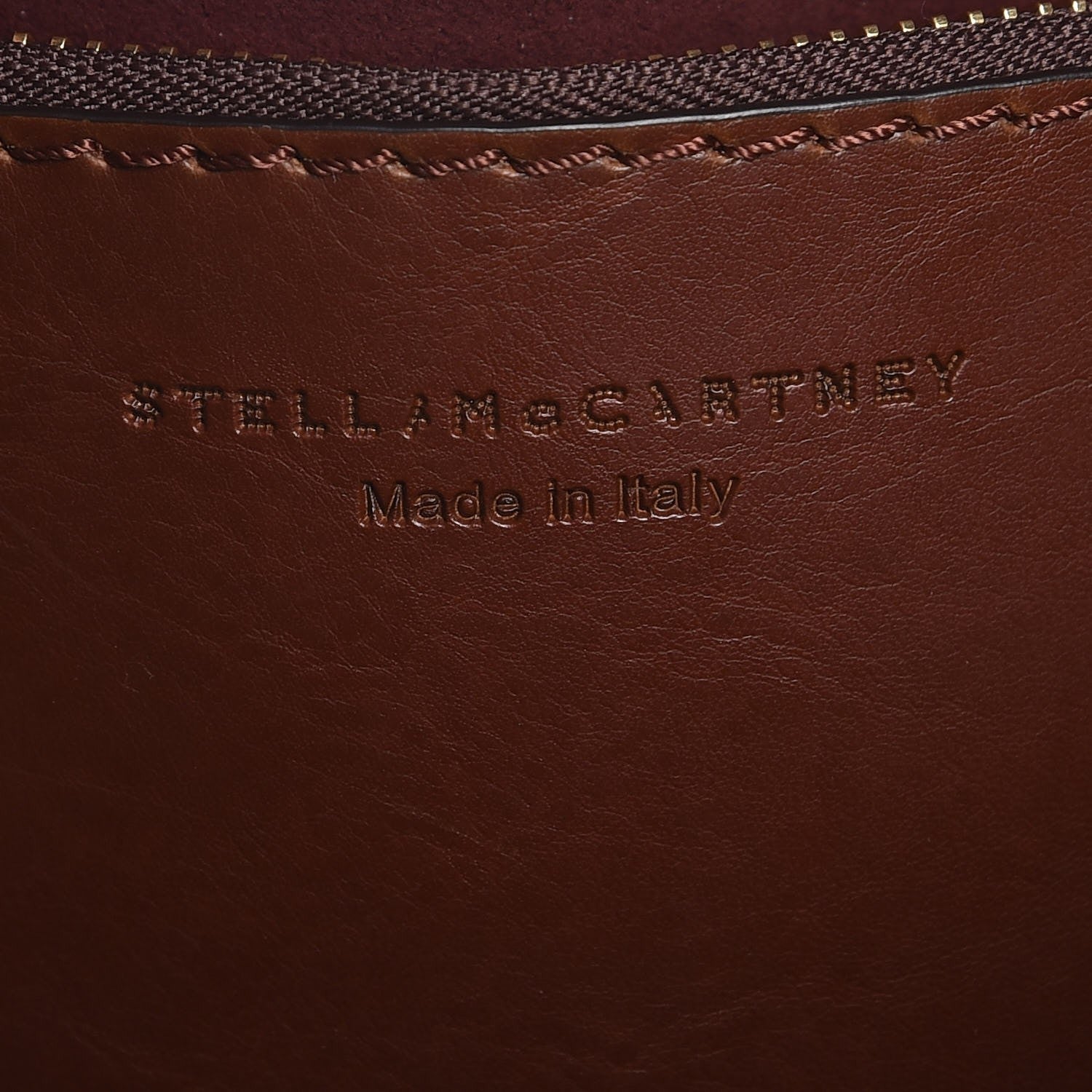 Stella McCartney Eco Alter Nappa Popper Bucket Bag Cognac 6 of 6