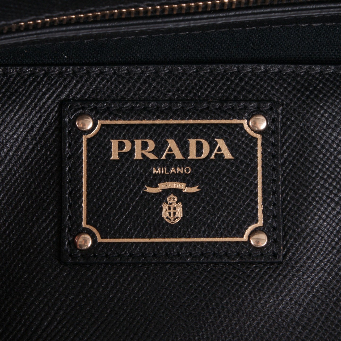 Canapa Saffiano Shoulder Bag Nero Black