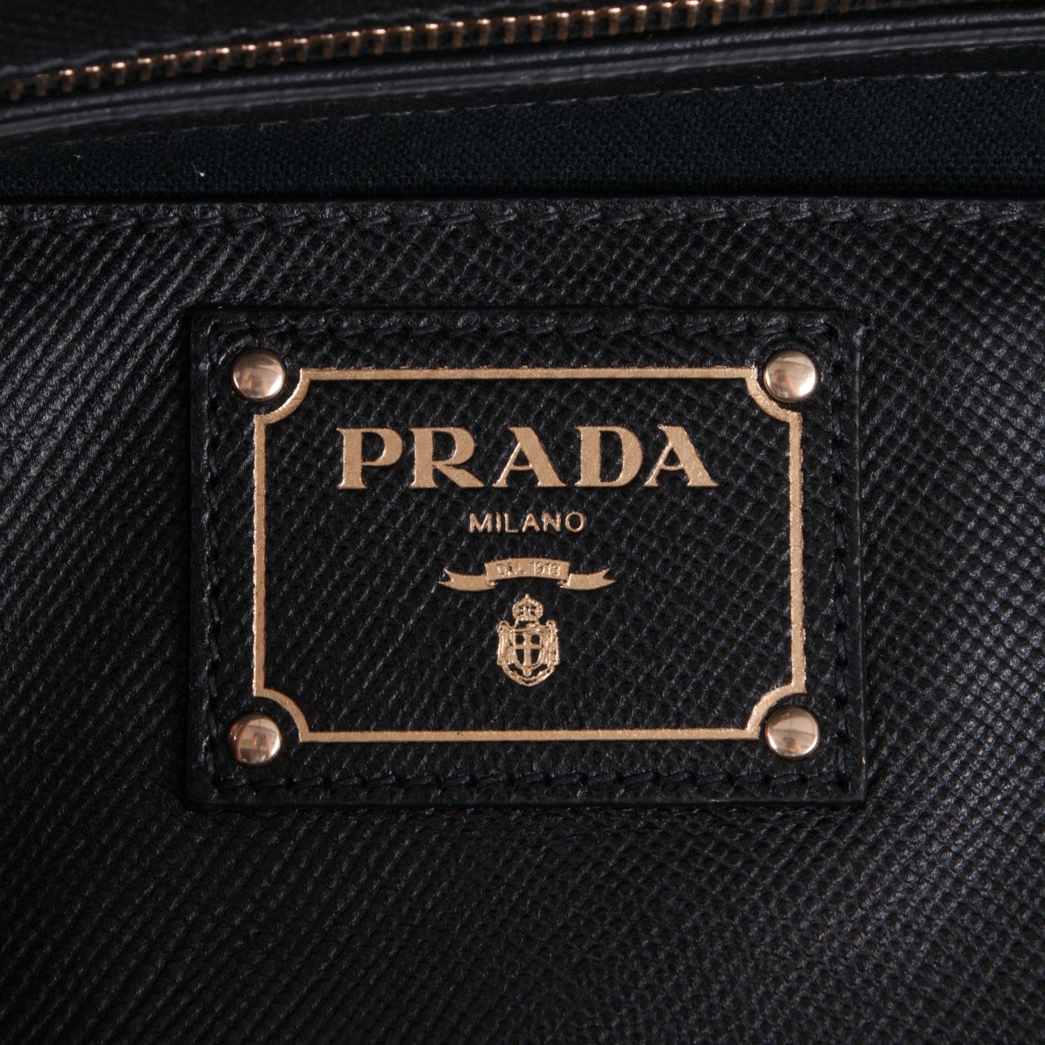 Prada Canapa Saffiano Shoulder Bag Nero Black 7 of 7
