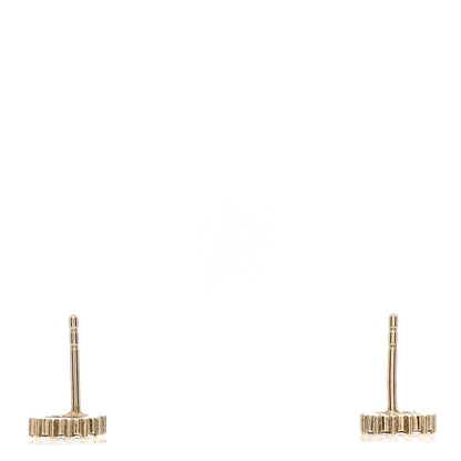 Christian Dior Strass Crystal CD Earrings Gold 3 of 3