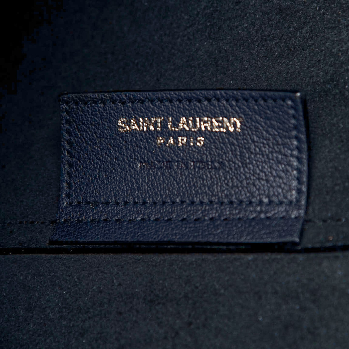 Calfskin Large Shopping Tote Deep Marine