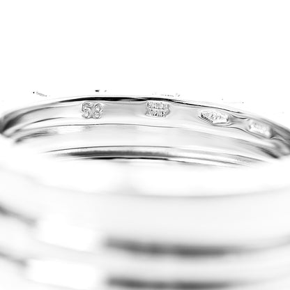 Bulgari 18K White Gold B.Zero1 Two-Band Ring 58 8.25 3 of 3