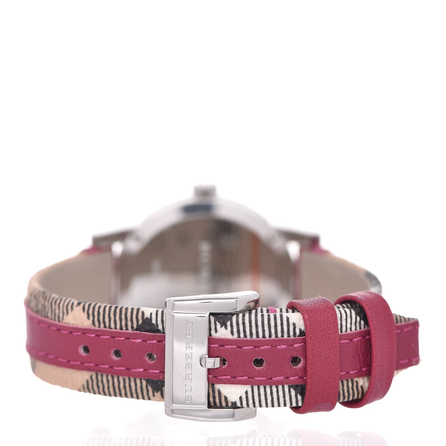 Burberry Stainless Steel Calfskin 38mm Nova Check Quartz Watch BU9149 5 of 7