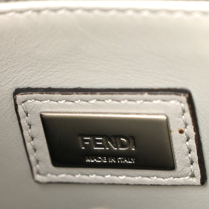 Fendi Vitello Baltico Dolce Studded Petite 2Jours Tote Ghiaccio Multicolor 6 of 10