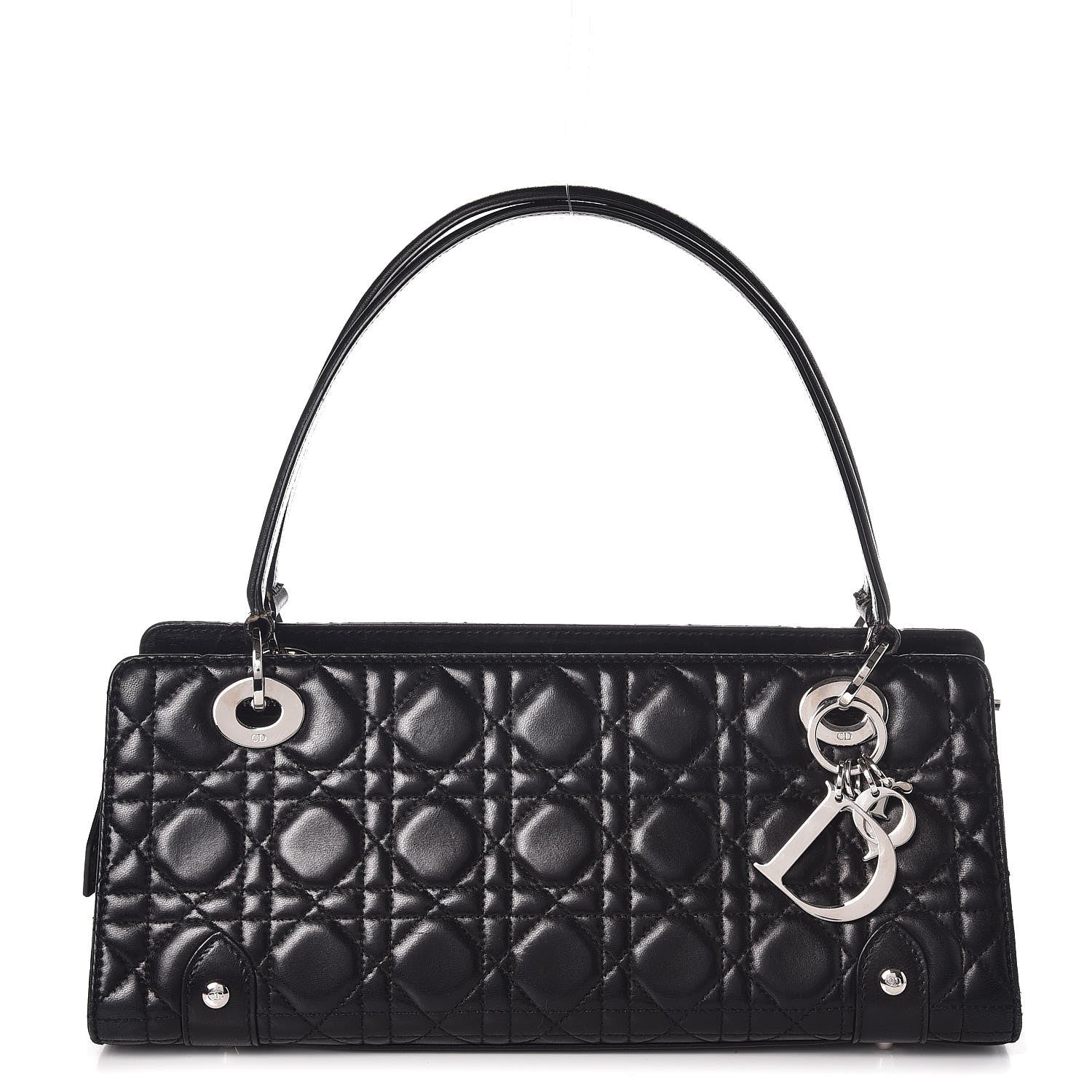 Christian Dior Lambskin Cannage Soft Lady Dior East West Black 1 of 10