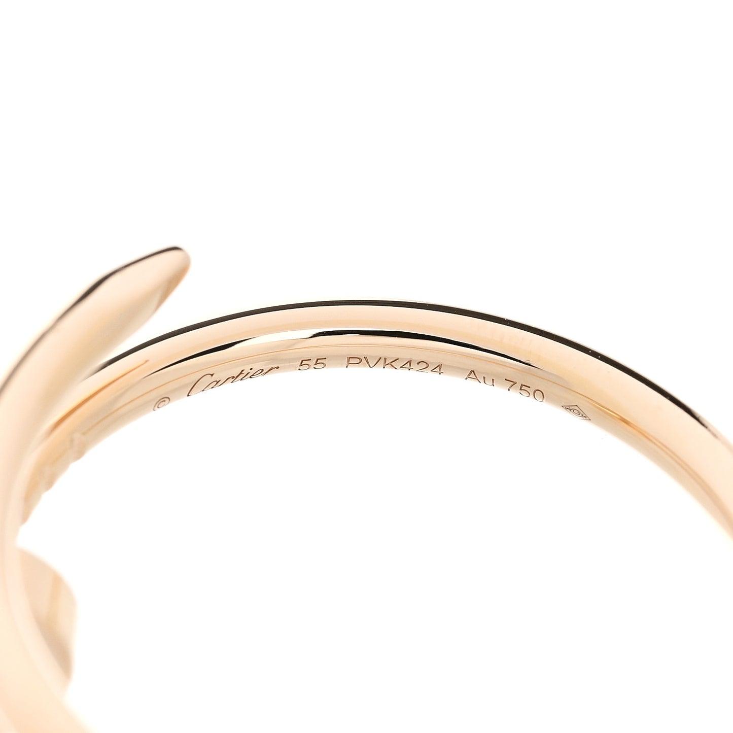 18K Yellow Gold Small Juste Un Clou Ring 55 7.25