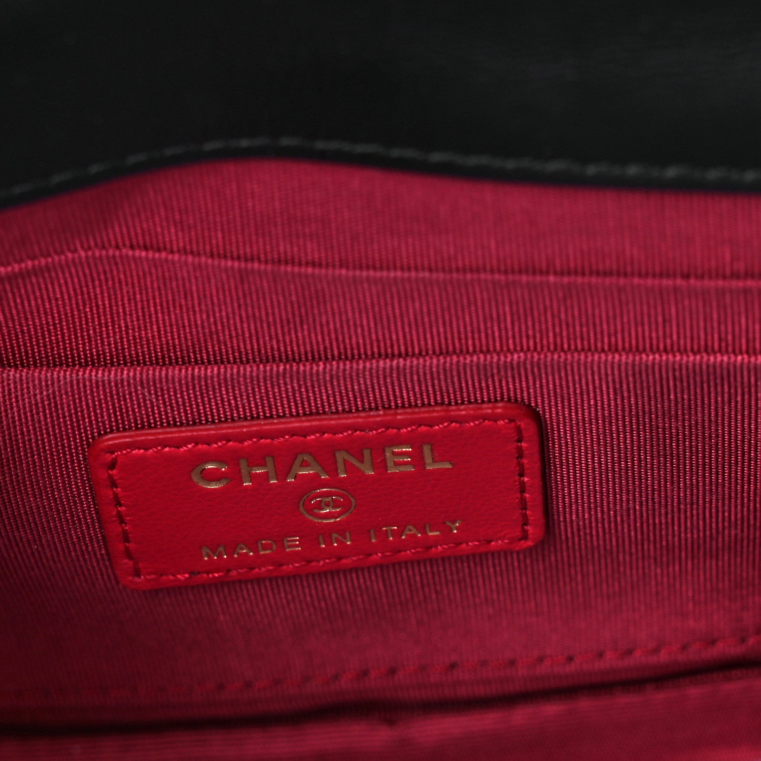 Chanel Shiny Lambskin Flap Clutch With Chain Black 6 of 9