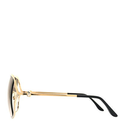 Cartier Metal Trinity Sunglasses CT0225S 001 Gold Silver 3 of 8