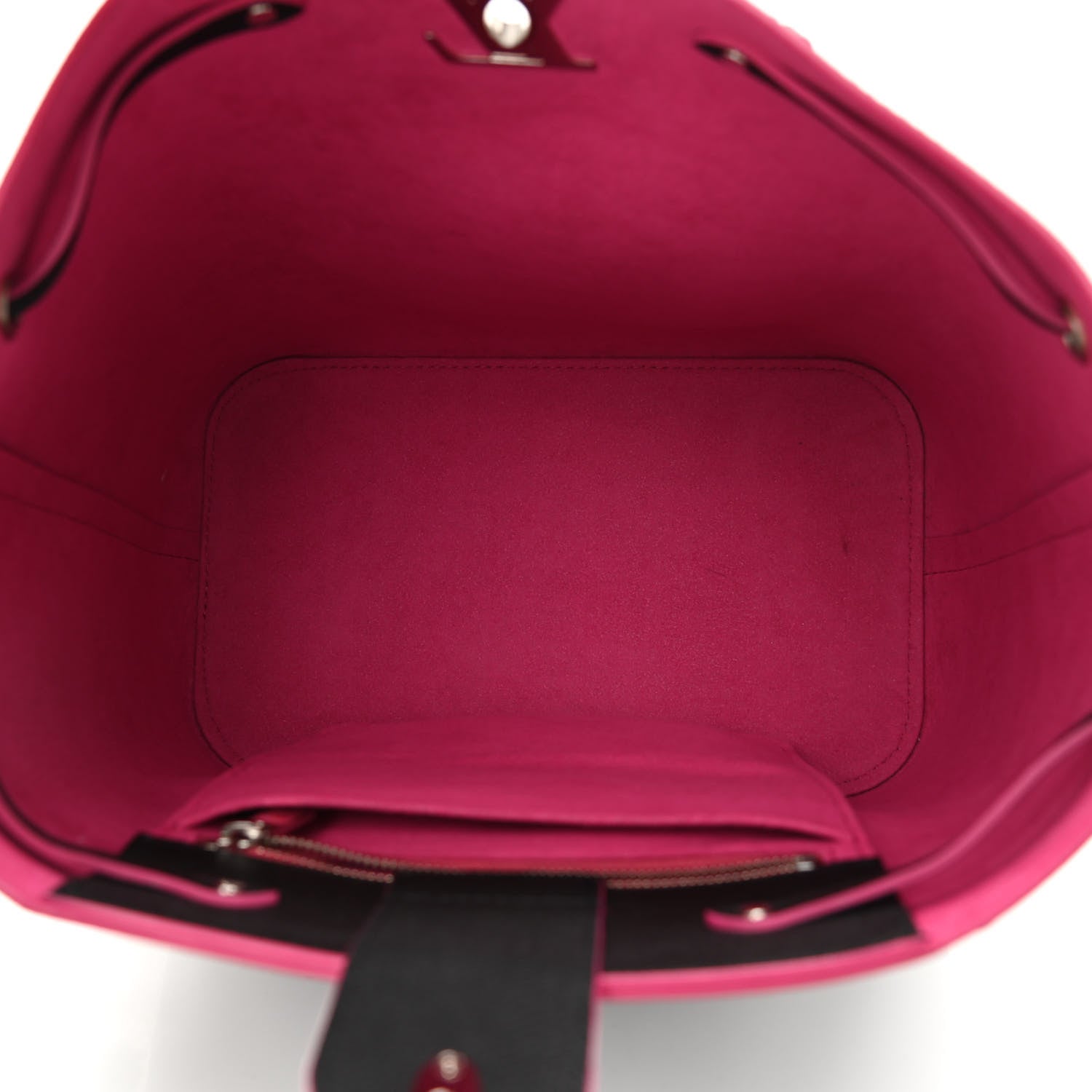 Louis Vuitton Calfskin Lockme Bucket Black 5 of 8