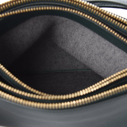 Celine Lambskin Small Trio Crossbody Bag Dark Green 6 of 11