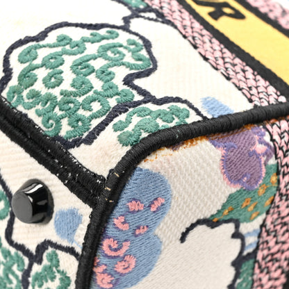 Christian Dior Canvas Embroidered Ciel De Reve Medium Lady D-Lite Latte Multicolor 12 of 13