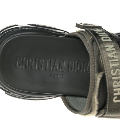 Christian Dior Technical Fabric D-Wander Slide Sandals 38 Kaki 7 of 11