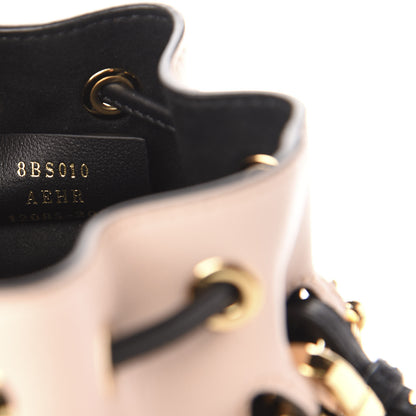 Fendi Vitello Fluffy Grace F is Fendi Logo Embossed Mini Mon Tresor Bucket Bag Rosa Quarzo Black 8 of 11