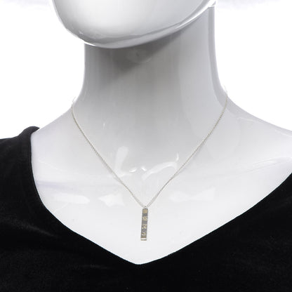 Tiffany Sterling Silver Atlas Bar Pendant Necklace 2 of 6