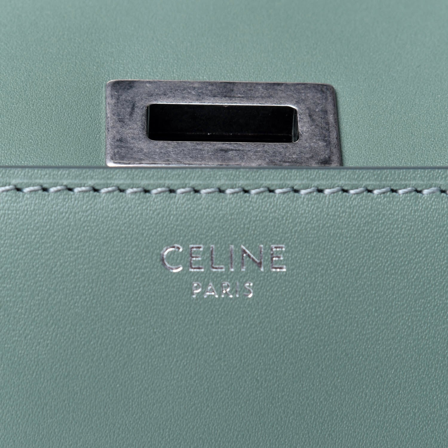 Celine Box Calfskin Classic Box Medium Flap Bag Jade 5 of 5