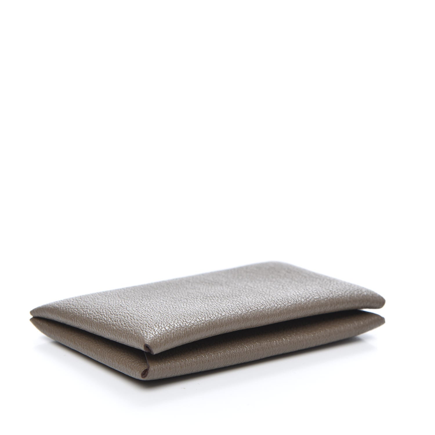 Hermes Chevre Mysore Calvi Card Case Etoupe 4 of 7