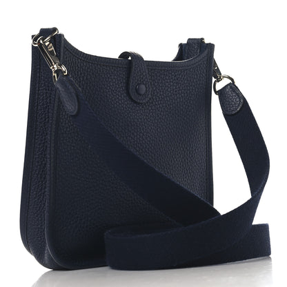 Hermes Taurillon Clemence Evelyne TPM Bleu Nuit 3 of 10