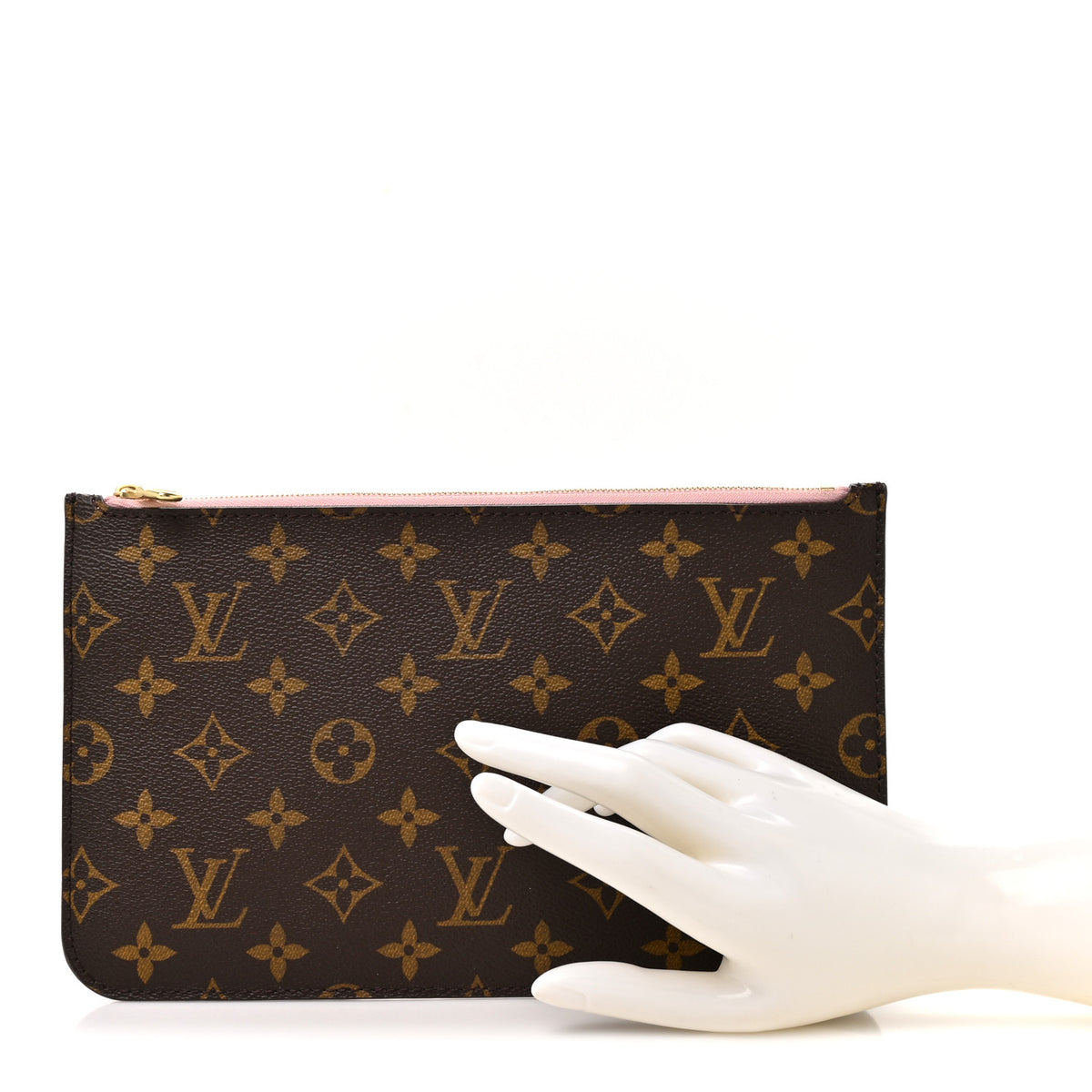 Louis Vuitton Monogram Neverfull MM GM Pochette Rose Ballerine 2 of 8
